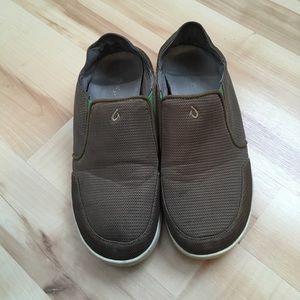 Olukai Nohea Mesh Slip Ons.